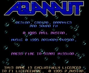 Pantallazo de Aquanaut (F1 Licenceware) para Amiga