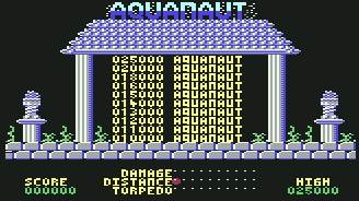 Pantallazo de Aquanaut para Commodore 64
