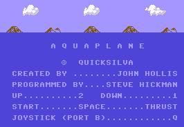 Pantallazo de Aquaplane para Commodore 64