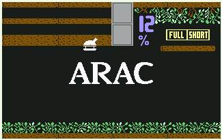 Pantallazo de Arac para Commodore 64