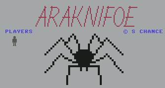 Pantallazo de Araknifoe para Commodore 64