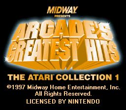 Pantallazo de Arcade's Greatest Hits: The Atari Collection 1 para Super Nintendo