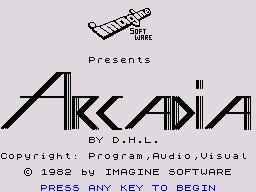Pantallazo de Arcadia para Spectrum