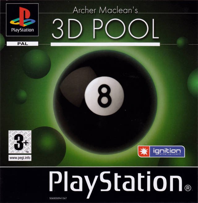 Caratula de Archer Maclean's 3D Pool para PlayStation