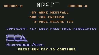 Pantallazo de Archon II para Commodore 64