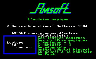 Pantallazo de Ardoise Magique, L' para Amstrad CPC