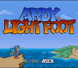 Pantallazo de Ardy Light Foot (Europa) para Super Nintendo