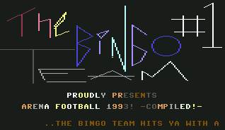 Pantallazo de Arena Football para Commodore 64