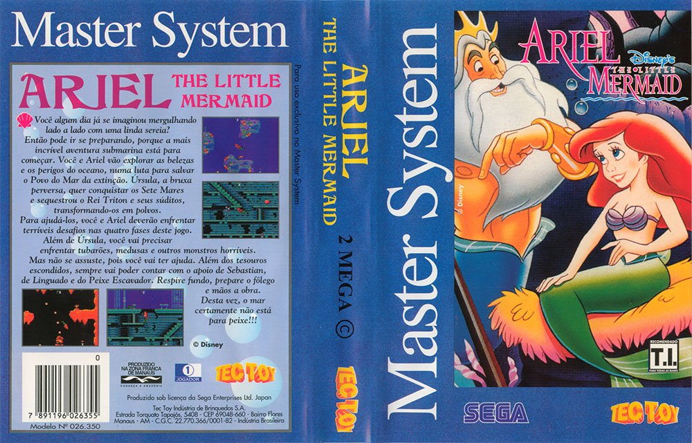 Caratula de Ariel the Little Mermaid para Sega Master System