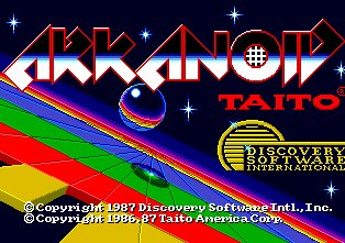 Pantallazo de Arkanoid para Amiga