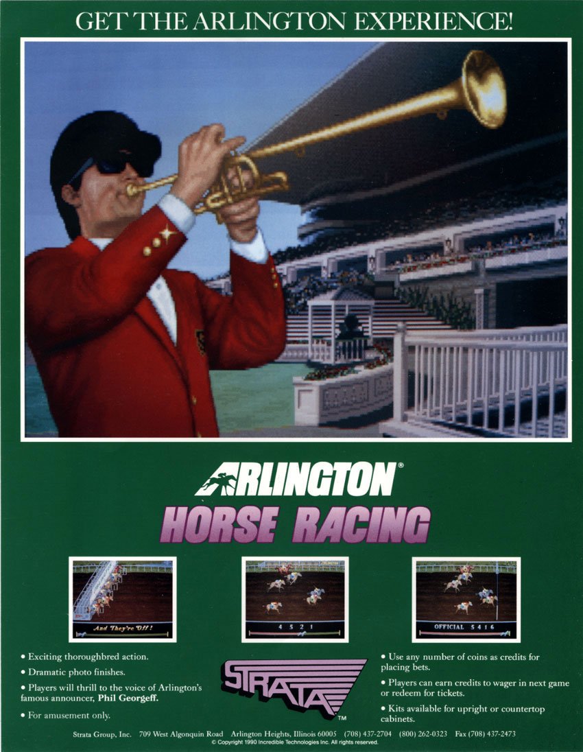 Caratula de Arlington Horse Racing para M.A.M.E.