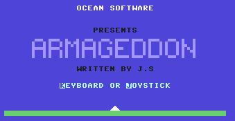 Pantallazo de Armageddon para Commodore 64