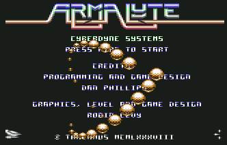 Pantallazo de Armalyte para Commodore 64