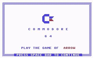 Pantallazo de Arrow para Commodore 64