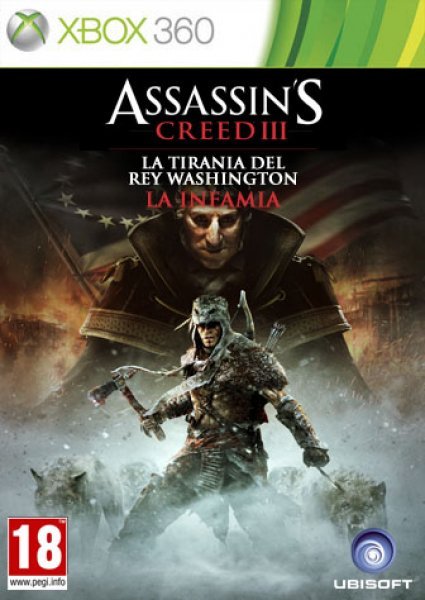 Caratula de Assassins Creed 3: La Tirania del Rey Washington - Episodio 1 La Infamia para Xbox 360