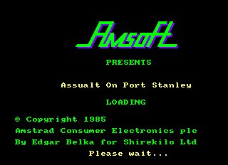 Pantallazo de Assault On Port Stanley para Amstrad CPC