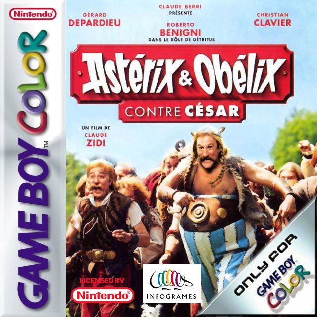 Caratula de Asterix & Obelix Contre Cesar para Game Boy Color