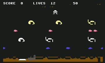 Pantallazo de Asteroid Lander para Commodore 64