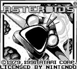 Pantallazo de Asteroids para Game Boy