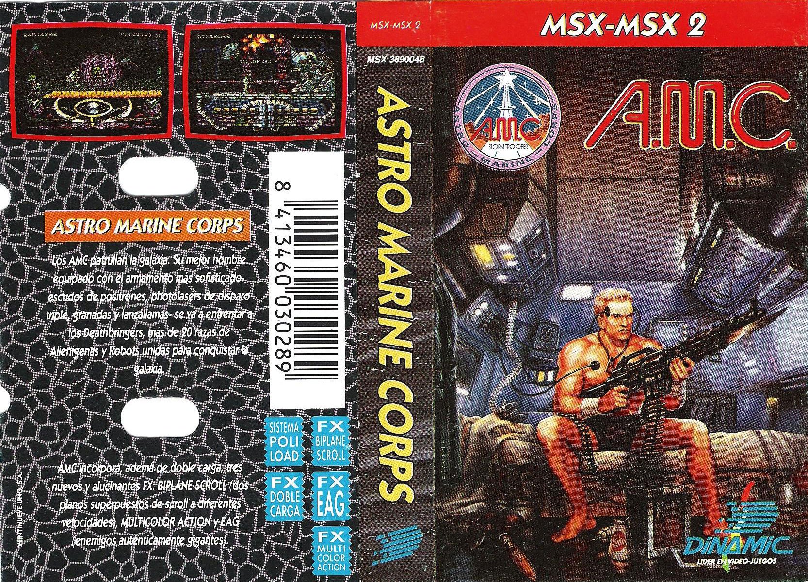 Caratula de Astro Marine Corps para MSX