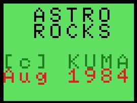 Pantallazo de Astro Rocks para MSX