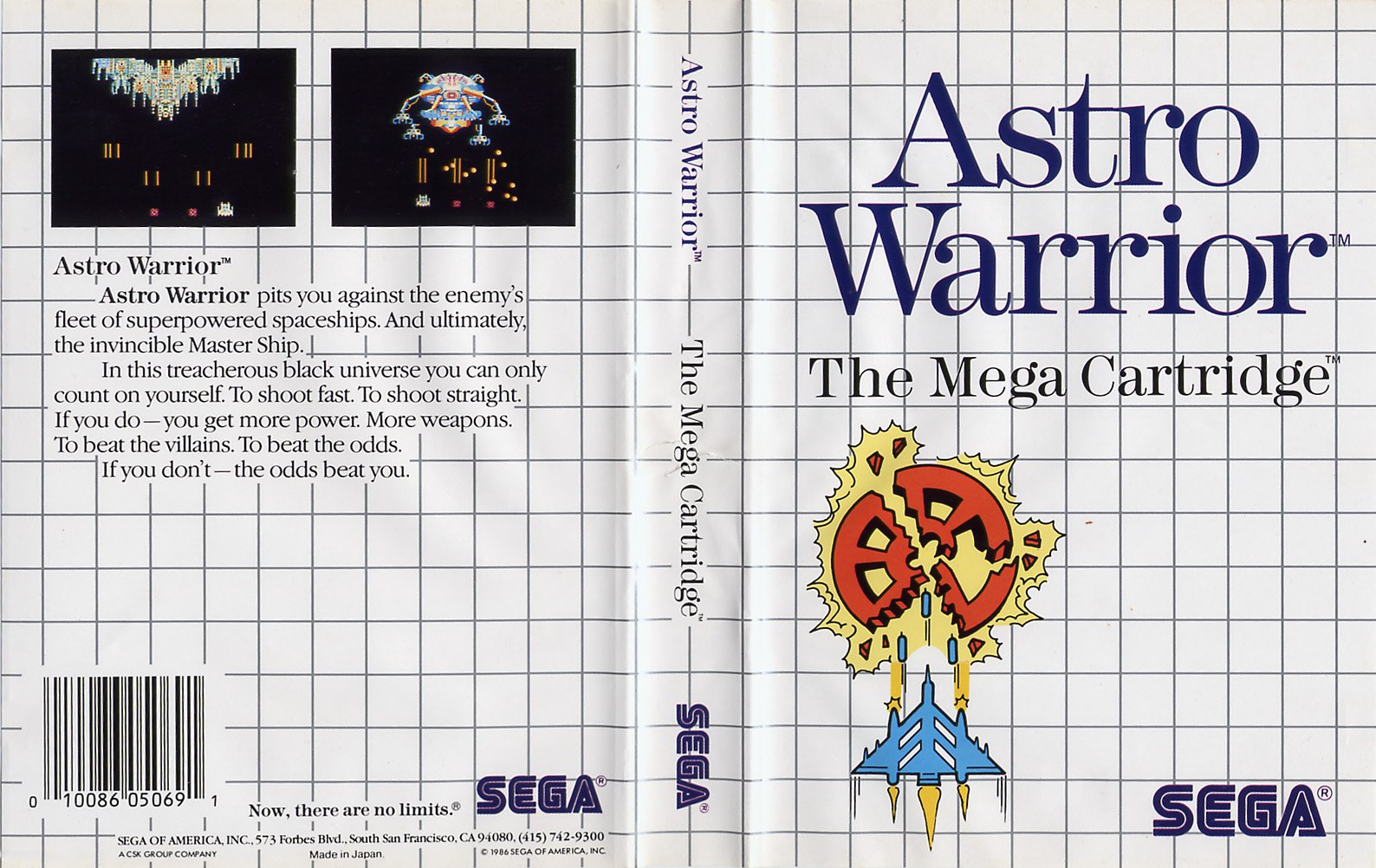 Caratula de Astro Warrior para Sega Master System
