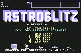 Pantallazo de Astroblitz Deluxe para Commodore 64