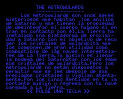 Pantallazo de Astrowulards, The para MSX