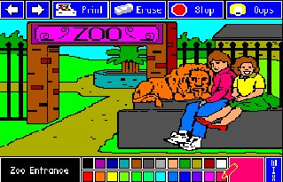 Pantallazo de At The Zoo: Electric Crayon Deluxe para Amiga