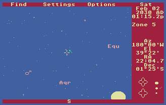 Pantallazo de Atari Planetarium, The para Atari ST