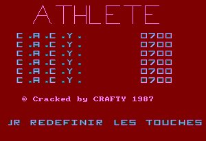 Pantallazo de Athlete para Amstrad CPC