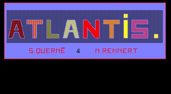 Pantallazo de Atlantis Aventure para Amstrad CPC