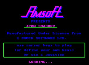 Pantallazo de Atom Smasher para Amstrad CPC