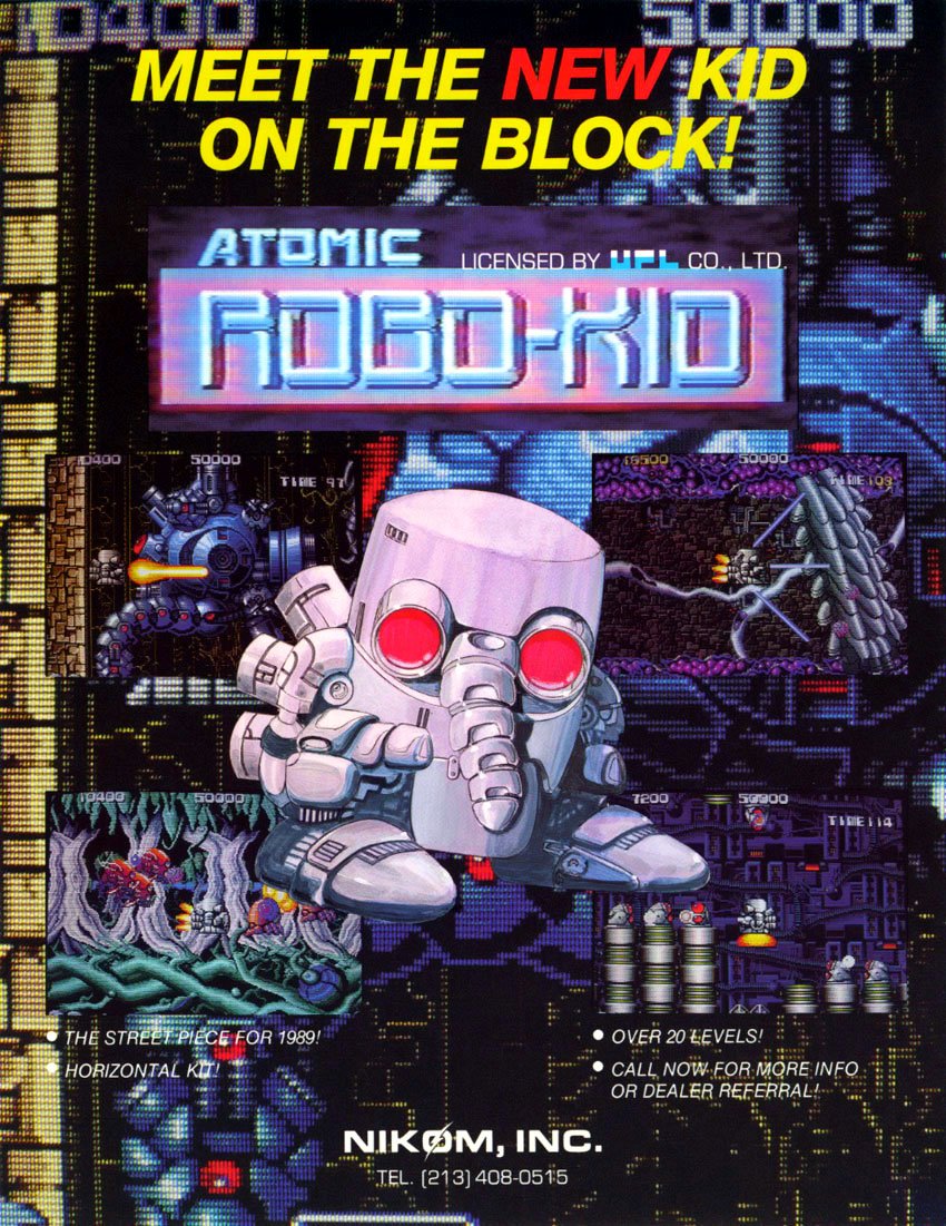 Caratula de Atomic Robo-Kid para M.A.M.E.