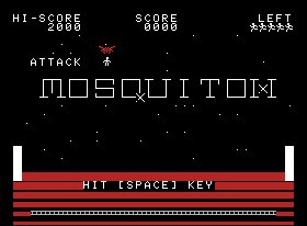 Pantallazo de Attack Mosquiton para MSX