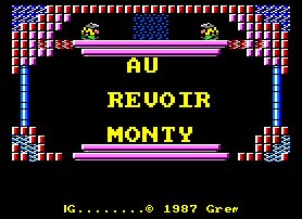 Pantallazo de Au Revoir Monty para Amstrad CPC