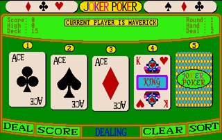 Pantallazo de Aussie Joker Poker para Amiga