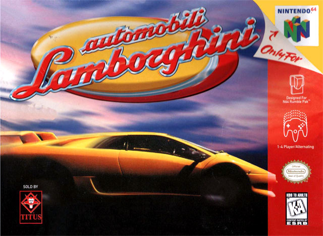 Caratula de Automobili Lamborghini para Nintendo 64