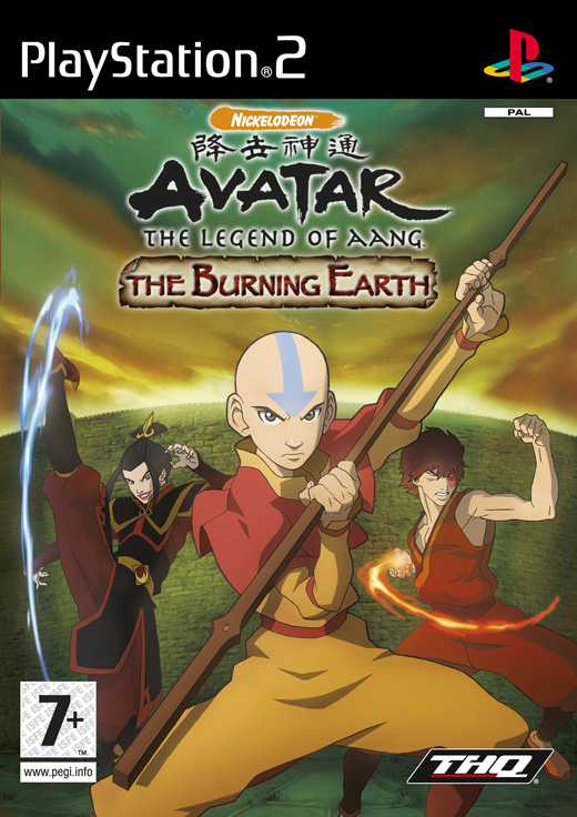 Caratula de Avatar: The Last Airbender - The Burning Earth para PlayStation 2
