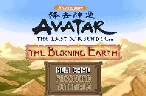 Pantallazo de Avatar: The Last Airbender -- The Burning Earth para Game Boy Advance