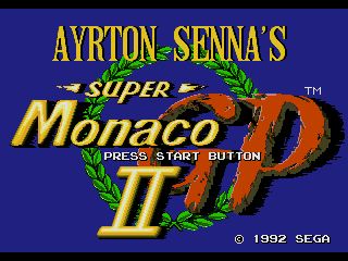 Pantallazo de Ayrton Senna's Super Monaco GP II para Sega Megadrive