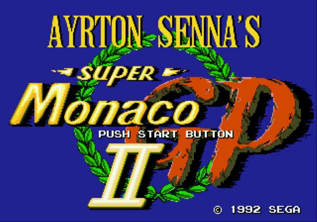 Pantallazo de Ayrton Sennas Super Monaco GP II para Sega Megadrive