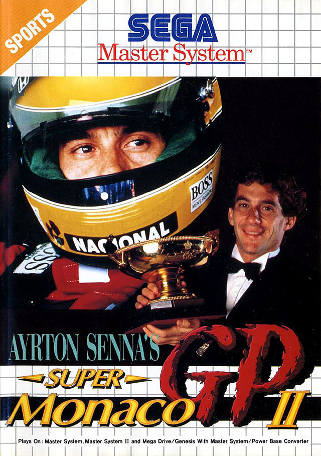 Caratula de Ayrton Sennas Super Monaco GP II para Sega Master System