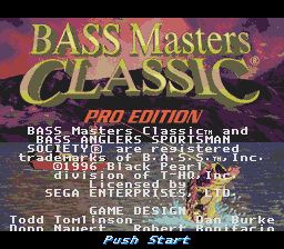 Pantallazo de BASS Masters Classic: Pro Edition para Sega Megadrive