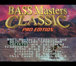 Pantallazo de BASS Masters Classic: Pro Edition para Super Nintendo