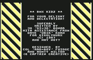 Pantallazo de BMX Kidz para Commodore 64