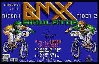 Pantallazo de BMX Simulator para Atari ST