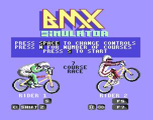Pantallazo de BMX Simulator para Commodore 64