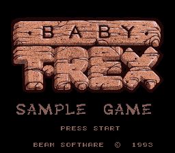 Pantallazo de Baby T-Rex Sample Game para Super Nintendo