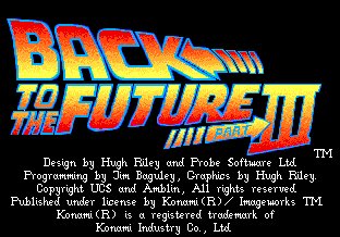 Pantallazo de Back To The Future Part III para Amiga